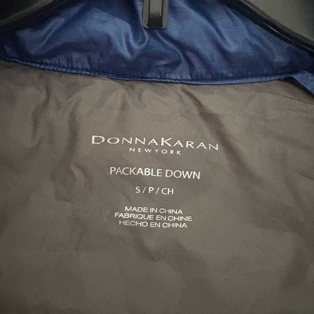 Donna Karan Blue Packable Down Jacket - image 3